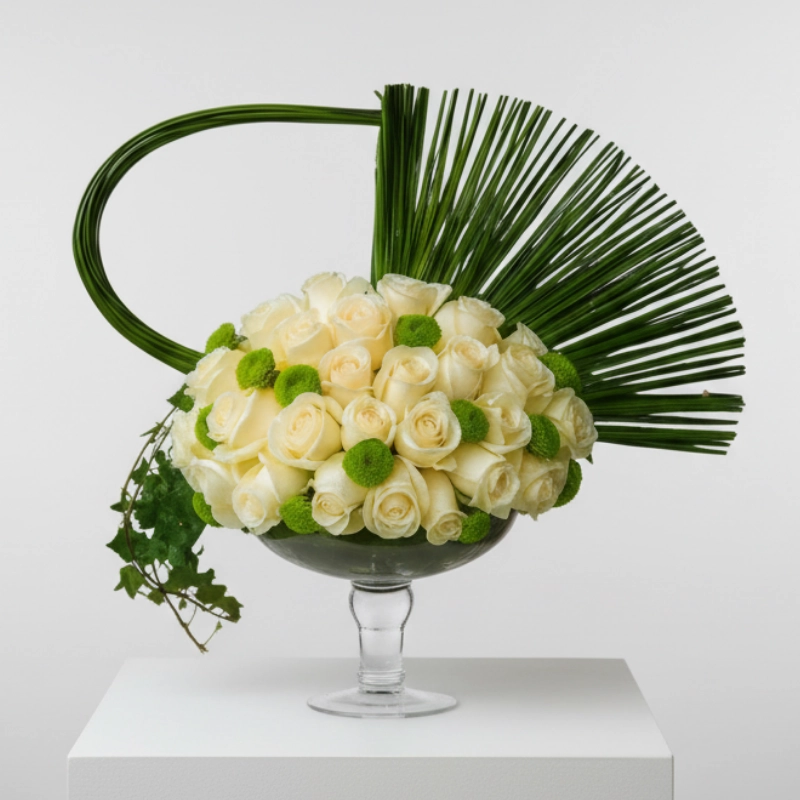 White Roses Queen Bouquet